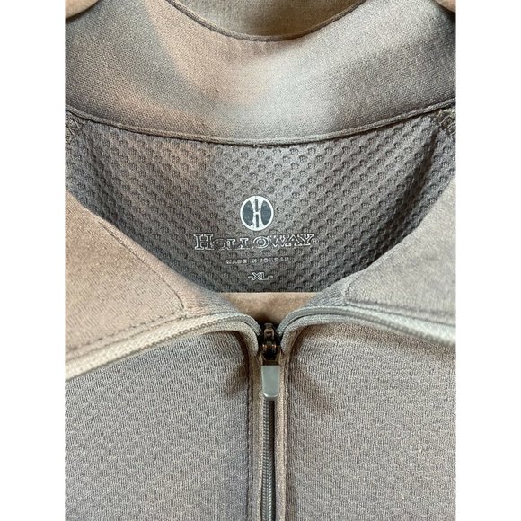 Holloway Shirt Adult Extra Large Gray Blue 1/4 Zip Sweatshirt Mens.‎ - Picture 4 of 8